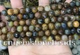 CPB1066 15.5 inches 6mm faceted round natural pietersite beads