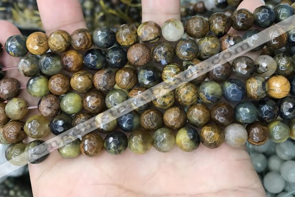 CPB1066 15.5 inches 6mm faceted round natural pietersite beads