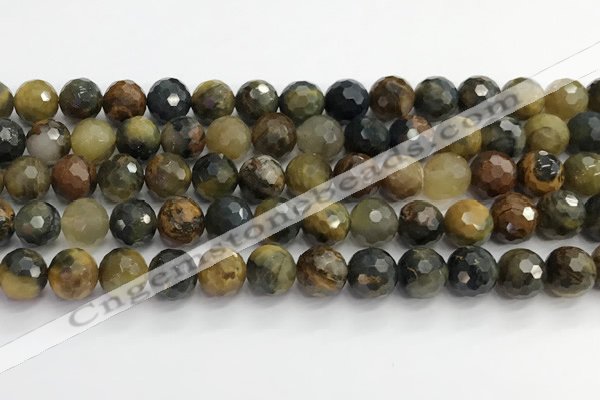 CPB1077 15.5 inches 8mm faceted round natural pietersite beads