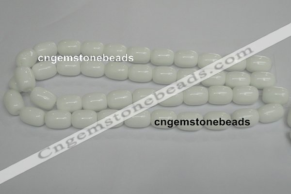 CPB15 15.5 inches 15*20mm drum white porcelain beads wholesale