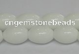 CPB19 15.5 inches 13*18mm rice white porcelain beads wholesale