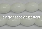 CPB20 15.5 inches 15*20mm rice white porcelain beads wholesale