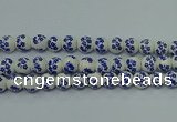CPB504 15.5 inches 12mm round Painted porcelain beads