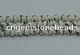 CPB551 15.5 inches 6mm round Painted porcelain beads