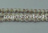 CPB571 15.5 inches 6mm round Painted porcelain beads