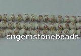 CPB572 15.5 inches 8mm round Painted porcelain beads