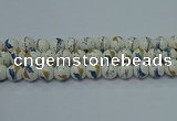 CPB591 15.5 inches 6mm round Painted porcelain beads