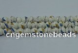 CPB592 15.5 inches 8mm round Painted porcelain beads