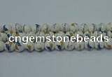 CPB593 15.5 inches 10mm round Painted porcelain beads