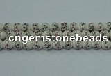 CPB601 15.5 inches 6mm round Painted porcelain beads