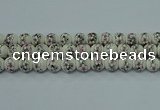 CPB602 15.5 inches 8mm round Painted porcelain beads