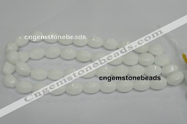 CPB71 15.5 inches 13*18mm rice white porcelain beads wholesale