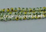 CPB732 15.5 inches 8mm round Painted porcelain beads