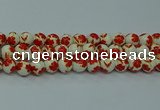 CPB761 15.5 inches 6mm round Painted porcelain beads