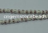 CPB791 15.5 inches 6mm round Painted porcelain beads