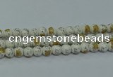 CPB801 15.5 inches 6mm round Painted porcelain beads