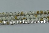 CPB802 15.5 inches 8mm round Painted porcelain beads