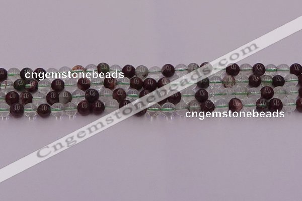 CPC02 15.5 inches 6mm round green phantom quartz beads wholesale