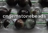 CPC03 15.5 inches 8mm round green phantom quartz beads wholesale