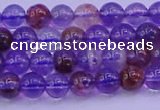 CPC600 15.5 inches 4mm round purple phantom quartz beads