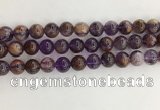 CPC662 15.5 inches 10mm round purple phantom quartz beads