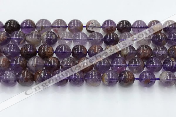 CPC667 15.5 inches 10mm round purple phantom quartz beads wholesale