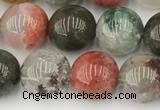 CPC672 15.5 inches 10mm round phantom quartz gemstone beads