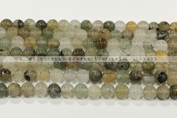 CPC680 15.5 inches 6mm round chorite green phantom beads