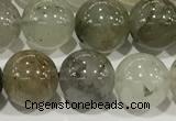 CPC681 15.5 inches 8mm round chorite green phantom beads