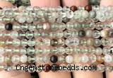 CPC720 15 inches 4mm round natural green phantom quartz beads