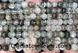 CPC727 15 inches 6mm round green phantom quartz beads wholesale