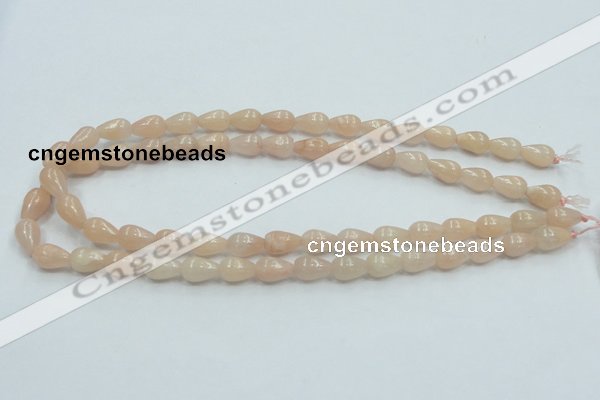 CPI01 15.5 inches 8*12mm teardrop pink aventurine jade beads