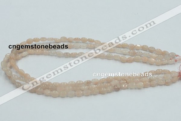 CPI06 15.5 inches 6*8mm oval pink aventurine jade beads wholesale