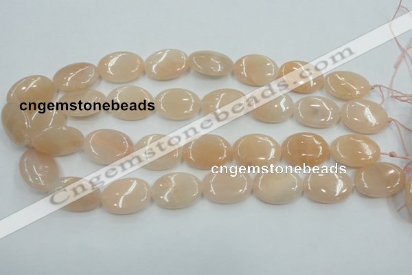 CPI09 15.5 inches 18*25mm oval pink aventurine jade beads wholesale