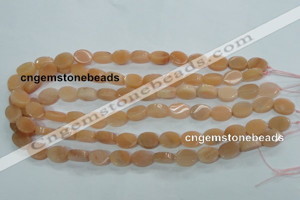 CPI101 15.5 inches 11*14mm oval pink aventurine jade beads