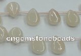 CPI12 15.5 inches 10*12mm top-drilled teardrop pink aventurine jade beads