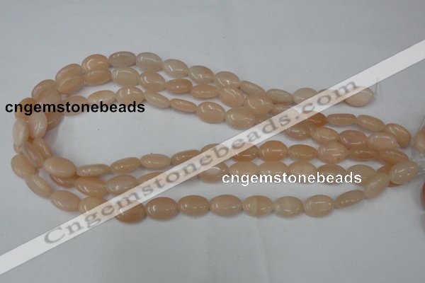 CPI151 15.5 inches 10*14mm oval pink aventurine jade beads