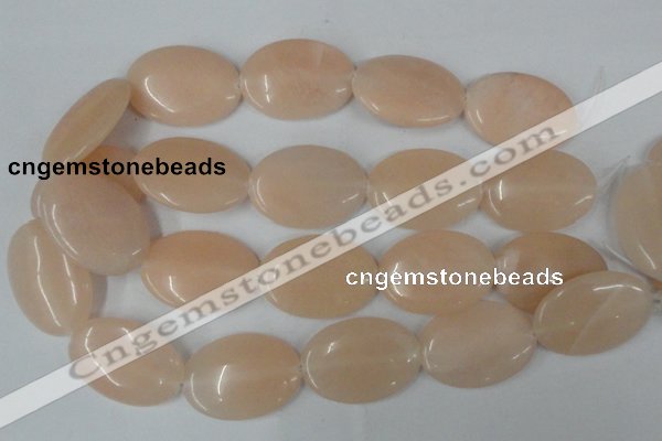 CPI153 15.5 inches 25*35mm oval pink aventurine jade beads