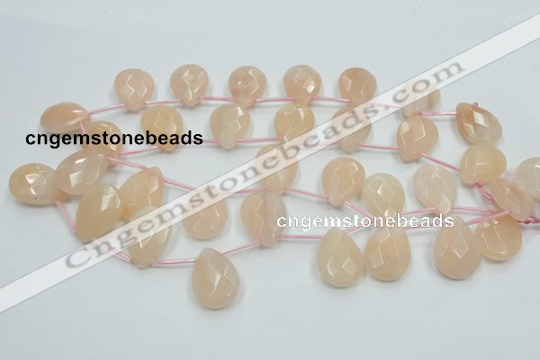 CPI16 15.5 inches 18*25mm briolette pink aventurine jade beads