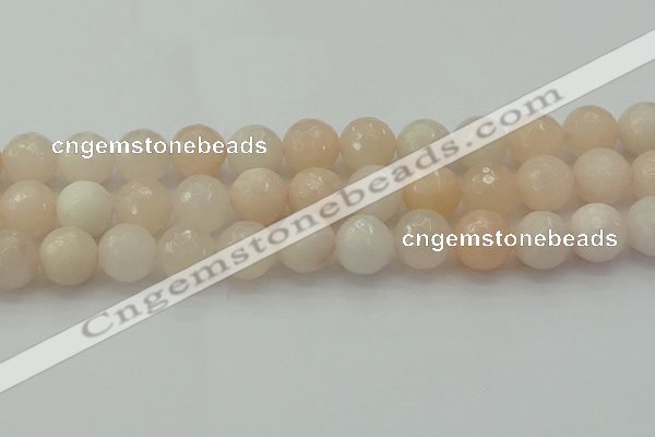 CPI215 15.5 inches 14mm faceted round pink aventurine jade beads