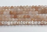 CPI218 15.5 inches 10mm faceted round pink aventurine jade beads wholesale