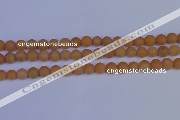 CPI304 15.5 inches 12mm round matte red aventurine beads wholesale