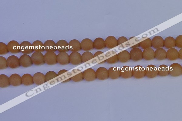 CPI305 15.5 inches 14mm round matte red aventurine beads wholesale