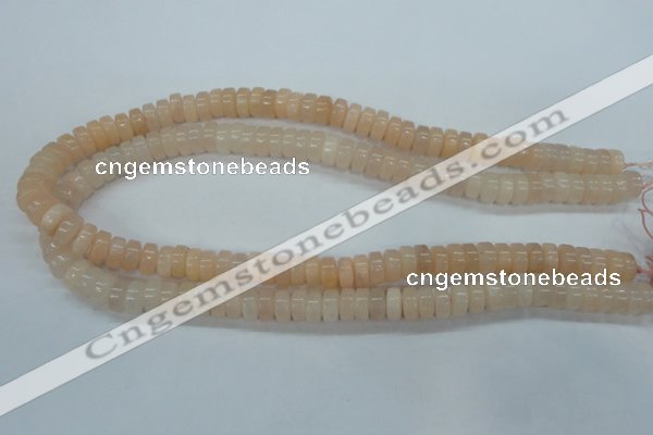 CPI35 15.5 inches 5*10mm rondelle pink aventurine jade beads