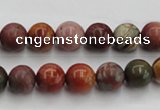 CPJ102 15.5 inches 8mm round picasso jasper gemstone beads wholesale