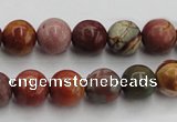 CPJ103 15.5 inches 10mm round picasso jasper gemstone beads wholesale