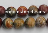 CPJ104 15.5 inches 12mm round picasso jasper gemstone beads wholesale