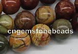 CPJ15 15.5 inches 6mm round picasso jasper beads wholesale