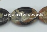 CPJ29 15.5 inches 22*30mm oval picasso jasper beads wholesale