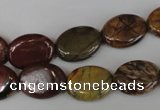 CPJ356 15.5 inches 12*16mm oval picasso jasper gemstone beads